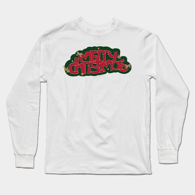 Merry Christmas Long Sleeve T-Shirt by dddesign